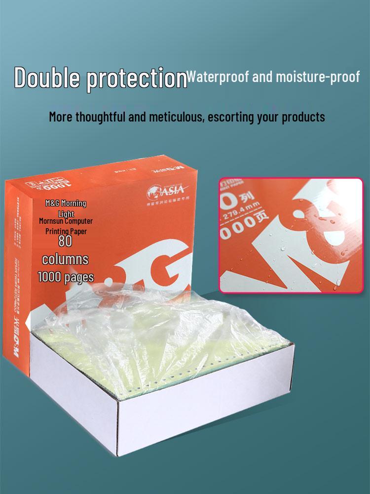 Tear-off Morning Glory Multi-part Pin-feed Computer Paper: 3-part, 2-part, 1/3, 2-part, 4-part, 5-part, 6-part