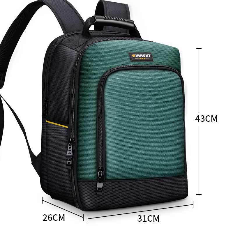 Multifunctional Electrician's & Woodworking Durable Backpack with Large Capacity & Plastic Bottom