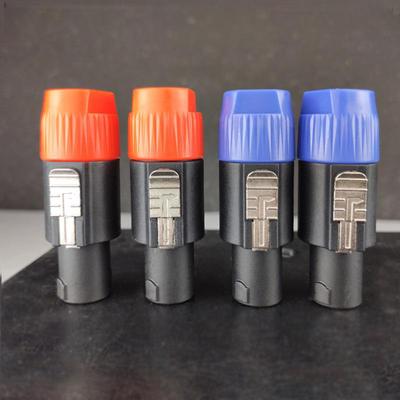 Professioneller 4-adriger Kupfer-Audio-Lautsprecherstecker-Adapter