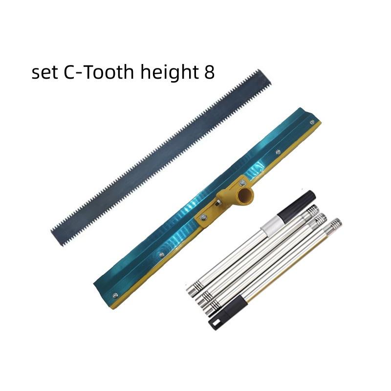 56cm/22inch Cement Self Flow Rake Set Standing Push Blade Cement Self-Leveling Scraper Floor Bottom Plate Trowel Tool