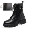 Female Ladies Women Genuine Leather Ankle Boots Wool Snow Boots Platform Autumn Winter Plush Fur Warm Shoes Size Lace Up 35-43
