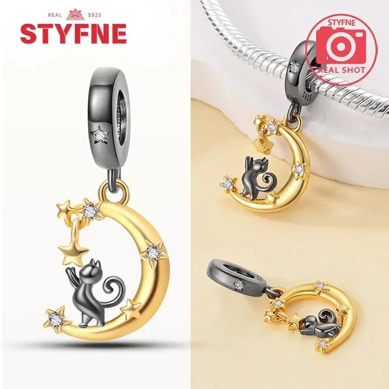 Copperblack Cat Series Charm Beads For Original Bracelet Fine Jewelery Making Gifts For Women