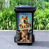 Cartoon Niedliche Lustige Tiere Vogel Mülleimer Aufkleber Abziehen & Aufkleben Wasserdicht Abnehmbar Heimdekoration PVC Müllkunst Wandbild Wandaufkleber