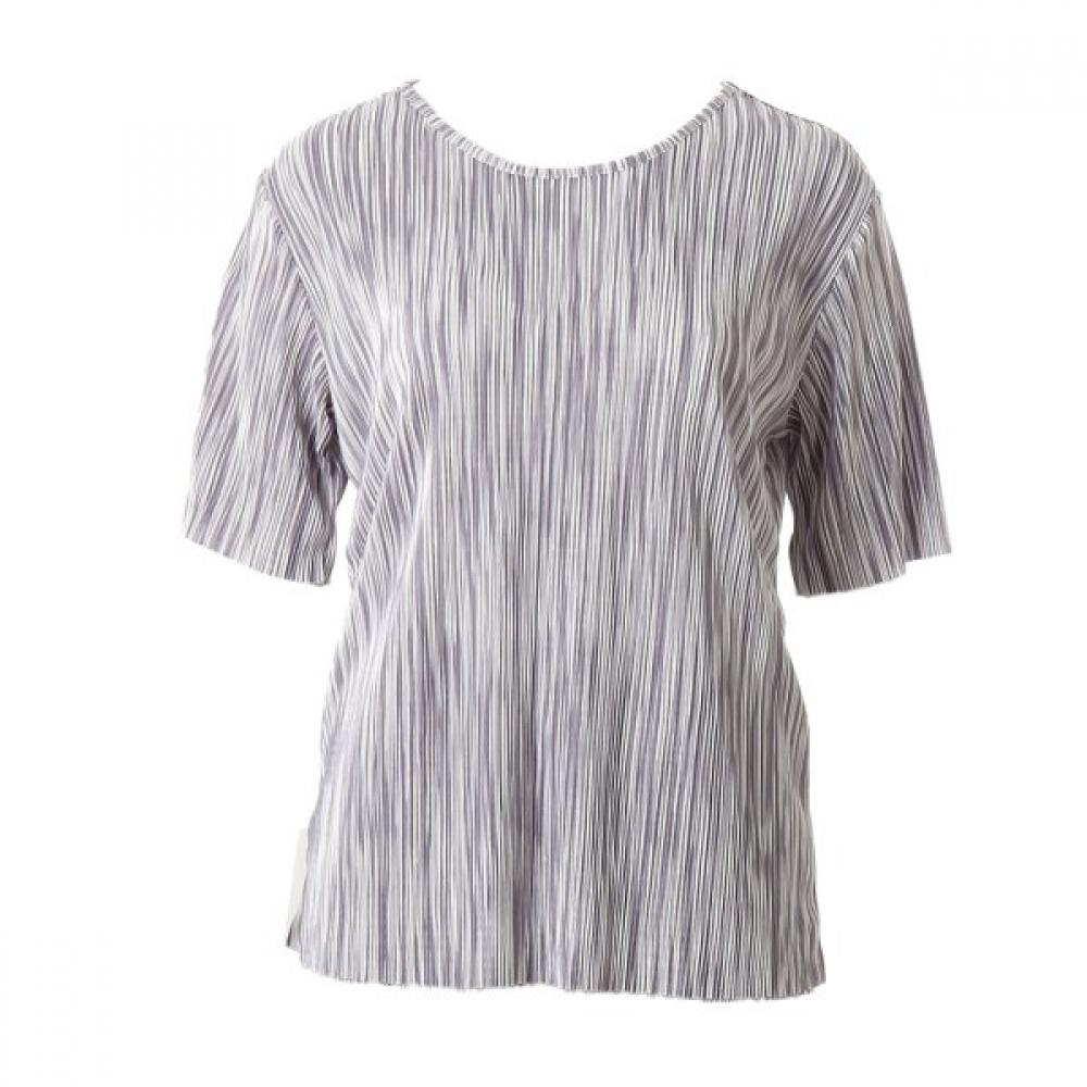

Venus Cool Pleated Stripe Top Homewear[vevs105w] Grey/100