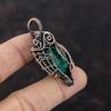 Faceted Zambian Emerald Copper Pendant Copper Wire Wrapped Pendant Handmade Copper Wire Wrap Jewelry Gift For Her Natural Gemstone Jewelry