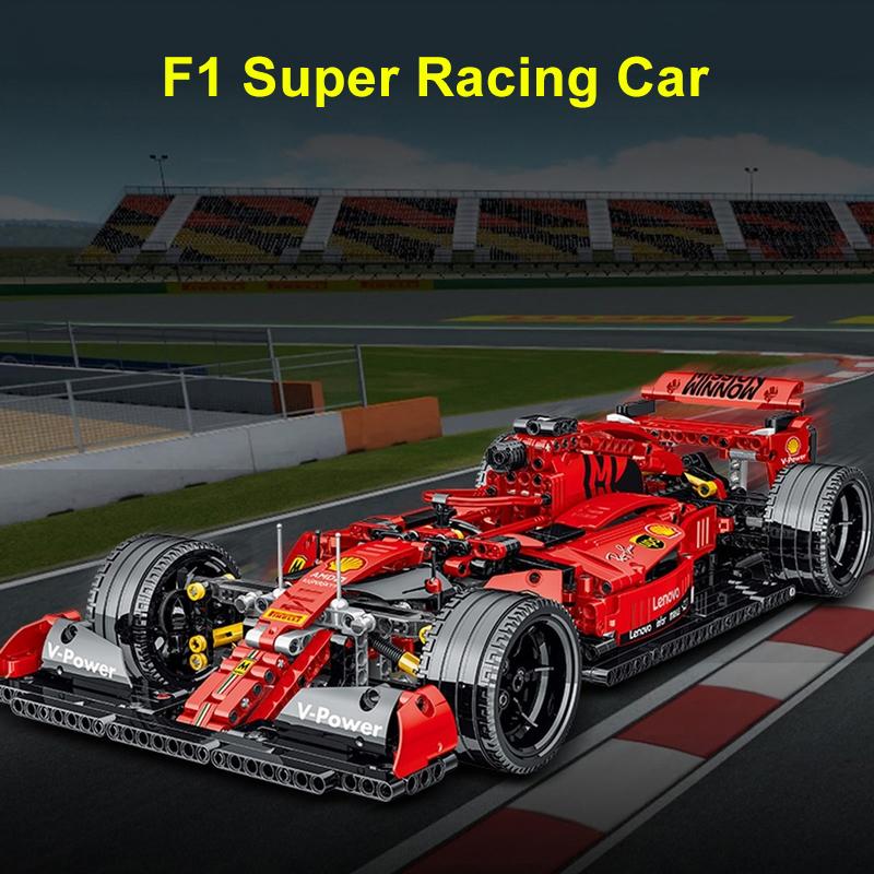 Technical McLarens F1 Formula 1 Supercar Race Car Model Buiding Kit Blocks Bricks Assemble Toys for Kids Boys Birthday Gifts Set