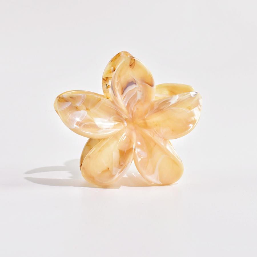 1 Stück farbige, verschmierte Blumenhaarspange im Urlaubsstil, Haaraccessoire für halbes oder ganzes Haar, geeignet als Geschenk und für den Alltag.