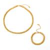 Minimalist Gold-Plated Copper Necklace & Bracelet Set