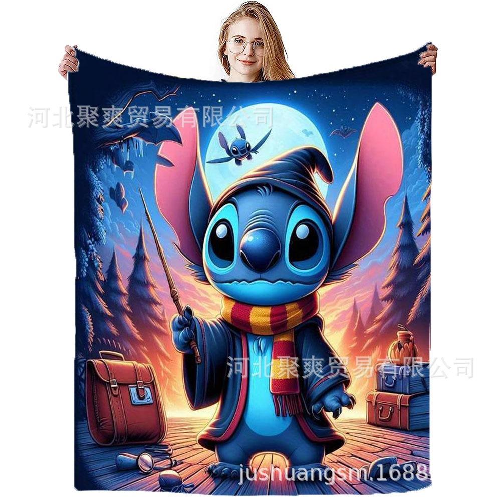Stitch Flannel Blanket Star Baby Blanket Air Conditioning Blanket Nap Blanket Flannel Blanket Cross Border