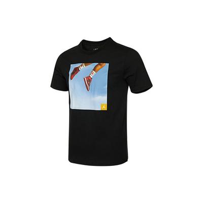 T-shirt à Manches Courtes de Sport Imprimé Photo Homme Tops Noir DA9895-010