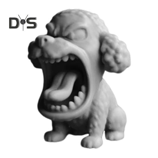 Dühösen ordító állatfigura 3D nyomtatott kutya nyúl cápa elefánt szobor otthoni iroda könyvespolc asztali dekoráció dísz