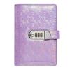 A6 Laser Combination Lock DIY Binder Notebook Cover Diary Agenda Planner Paper Cover School Stationery