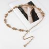 Metal Waist Chain Accessories for Women Rose Chain Belt Decoration with Dress Pants Chain High-end Fashion