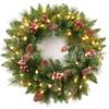 Christmas Wreath Door Hanging Decor Home Mall Window Party Festive Simulation Ornament