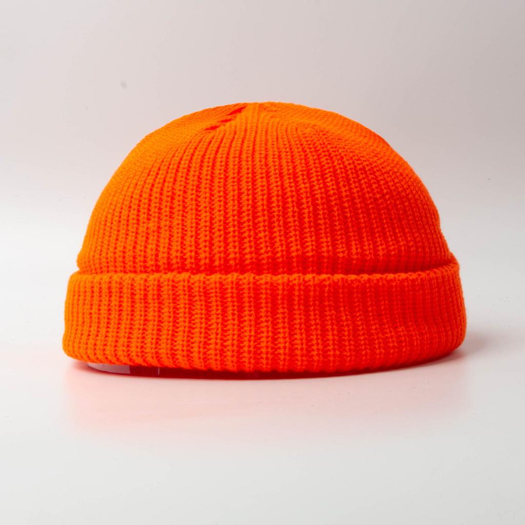 Fisherman Beanie Hats for Men Women Knit Trawler Skull Cap Watch Bonnets Spring Fall Short Stylish Plain Rolled Cuff Skullcaps