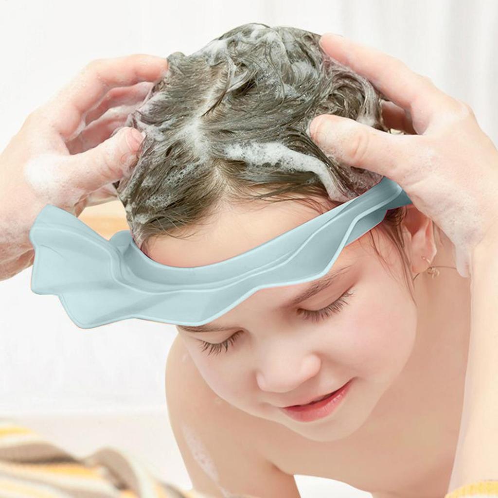 Bath Visor For Toddler Baby Adjustable Shower Cap Splash-Proof Adjustable Shampoo Shower Protection Hat Baby Hair Wash Hat