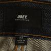 Obey Straight Denim Pants W32 Navy Jeans Men's Used