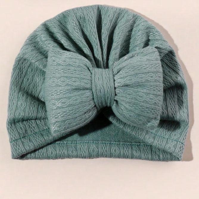 Newborn Baby Bow Headband Pillow Hat - Indian Style Pullover
