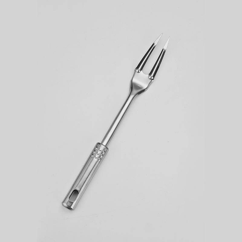 

Japanese-Style Kitchenware Set: 0.8mm Stainless Steel Slotted Spoon & Spatula with Nine-Bead Handle