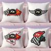I-Isle Of Man Tt Cushion Cover Plush Fabric Soft Double-Sided Printed Invisible Zipper Sofa Pillow Case Home Decor
