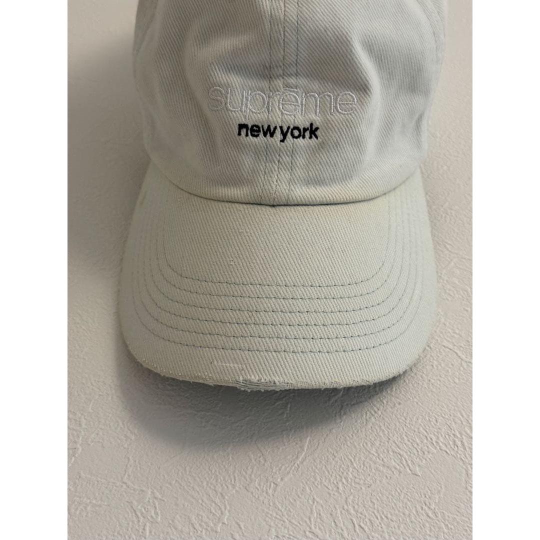 Used supreme new york cap white