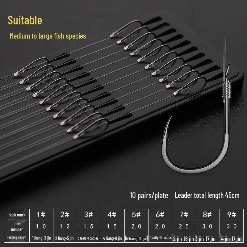 

Ise Ni Barbed Pre-Tied Double Hook Set for Silver/Bighead Carp Fishing
