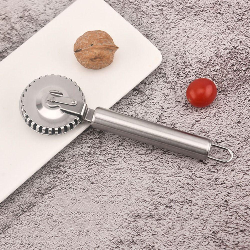 2pcs Non-Corrosive Pie Cutter Wheel Crimping Edge Dumpling Embossing Maker Pastry Roller  Dough