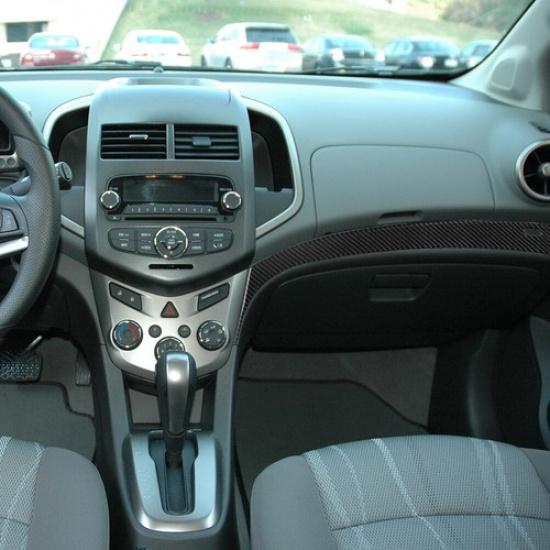 Carbon Fiber Passenger Dashboard Panel Cover Trim For Chevrolet Sonic 2012-2016