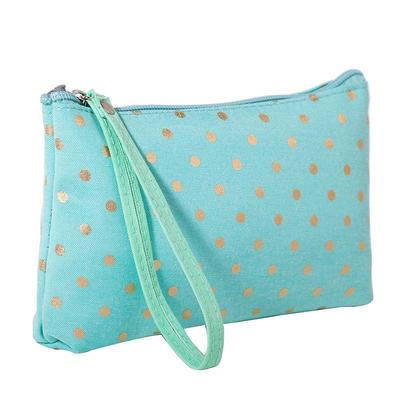 Portable Girly Highlight Print Makeup & Toiletry Zipper Clutch Bag