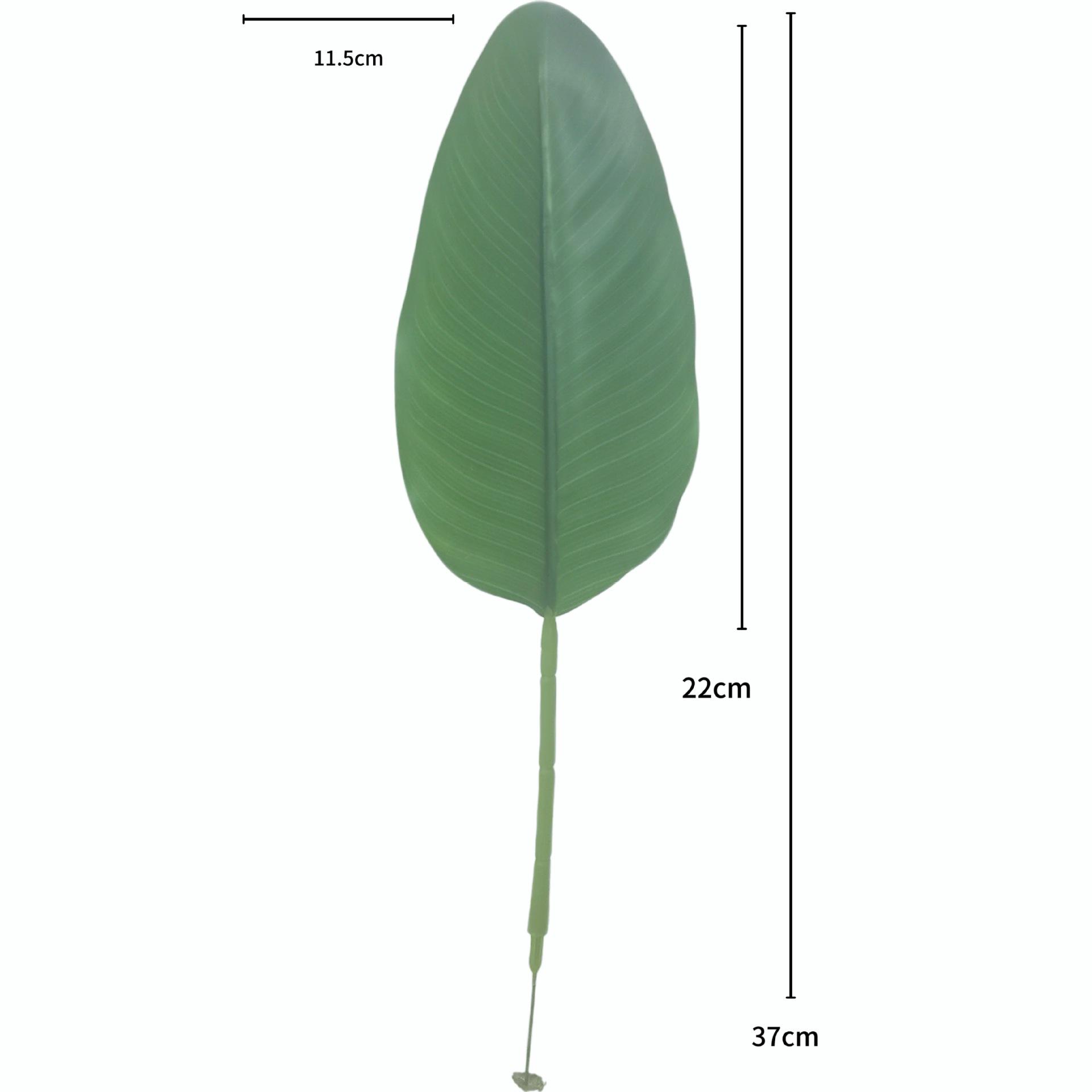 Cross-Border Simulation Bird of Paradise Banana Leaf Decorative Green Plant Leaves