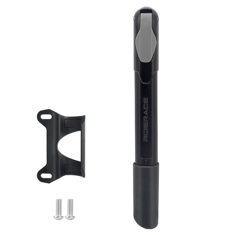 RIDERACE Bicycle Pump High Pressure Road Cycling Hand Air Pump Portable MTB Mountain Bike Tire Inflator Schrader Presta Valve чёрный