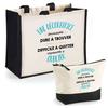 Tote Bag & Gift Set; Pouch - PLANETEE - Duo Jute Tote Bag A Formidable Decorator - Jute/Cotton - 33x42 Cm - DTF HD