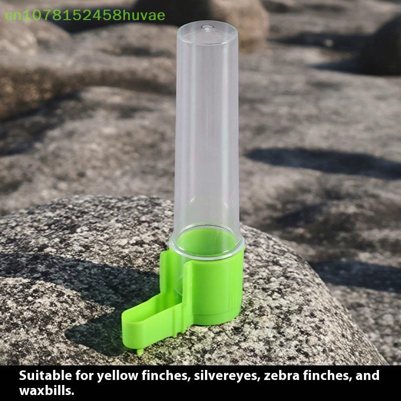 Automatic Transparent Bird Water Dispenser and Feeder, Water Bottle, Anti-Spatter, Easy Clean, Simple Design, Pet Supplies