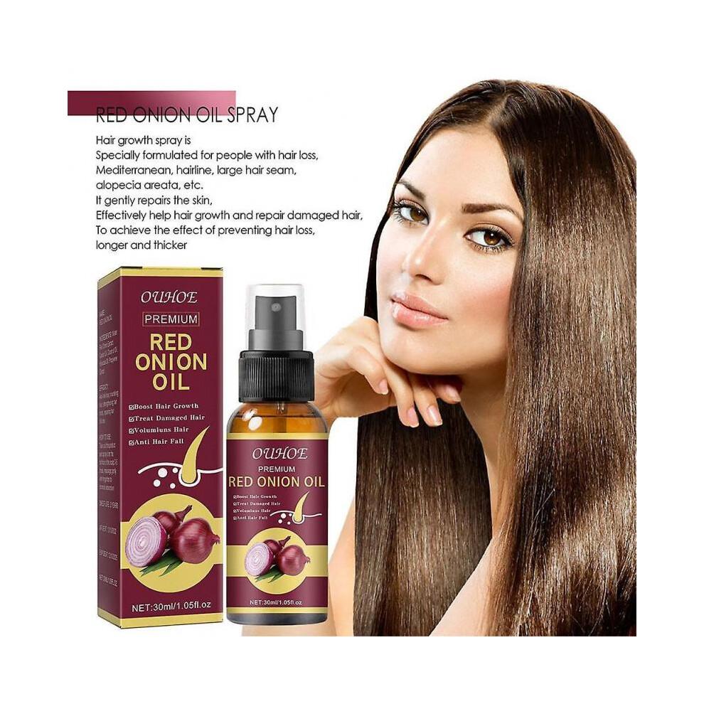 Onion Hair Growth Oil 30ml, Anti-Hair Loss Nourishing Essential Oil for Stronger Roots and Healthy Scalp