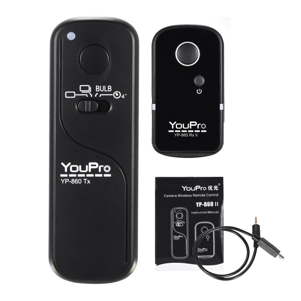 YouPro YP 860 DC2 2.4G Wireless Remote Control Shutter Release Transmitter Receiver 16 Channels for Nikon D5000 D750