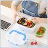 Portable Electric Heated Lunch Box for Home and Car Use with Plastic Inner Liner