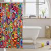 Circle Boho Geometric Shower Curtain Rainbow Colorful Aesthetic Bathroom Accessories Bohemian Exotic Ethnic Abstract Adults