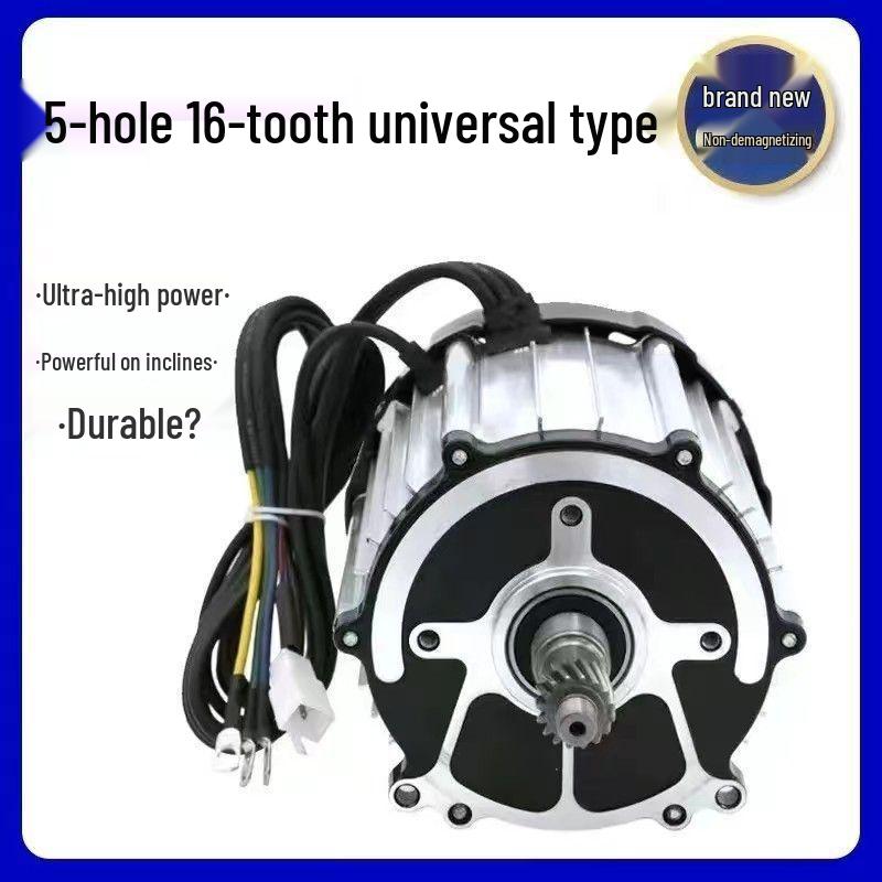 Universal Pure Copper Brushless DC Motor for Electric Tricycle - 48V/60V, 800W/1000W/1200W