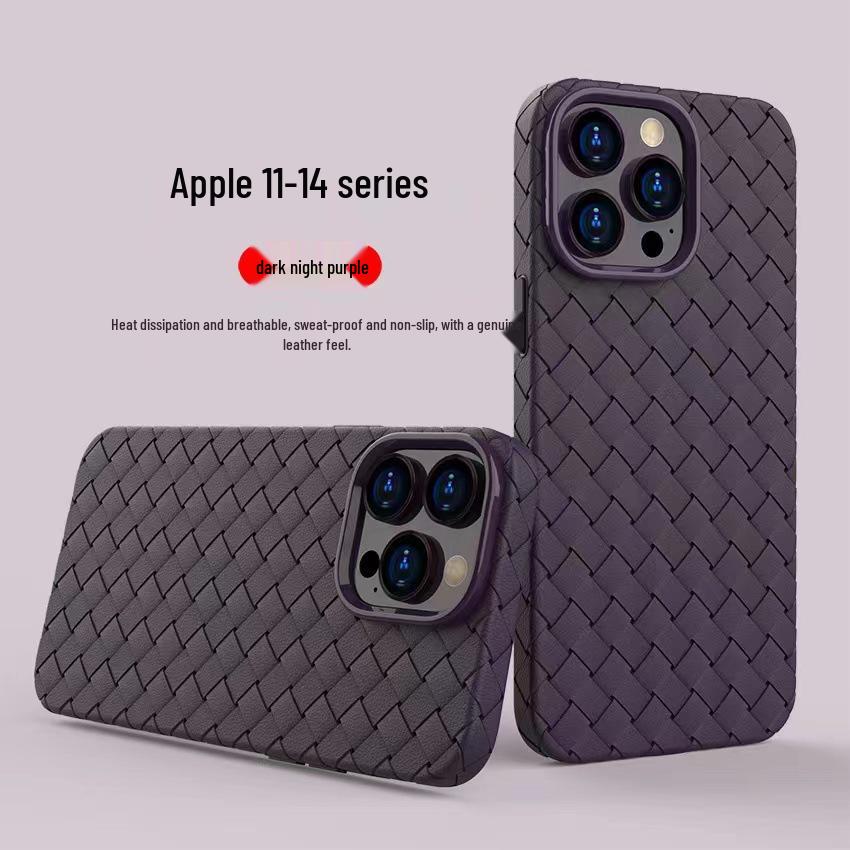 iPhone 16 Pro Max Case: Apple Woven Silicone Anti-Fall Ultra-Thin Protective Cover for iPhone 13-15