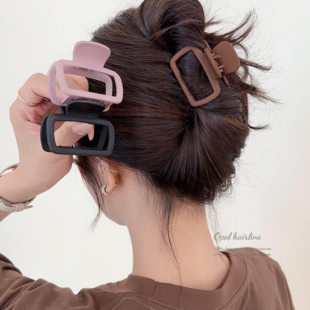 1/4PCS Women's Fashion Elegant Hair Clips Square Lightweight Hair Clips for Hairstyling Makeup Hair Claw Clips Shark Clips