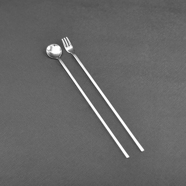 Willive Domestic 304 Stainless Steel Largo 2 Cutlery Teaspoon Long, 5 Pieces, Single Item, Korean Popular Tableware