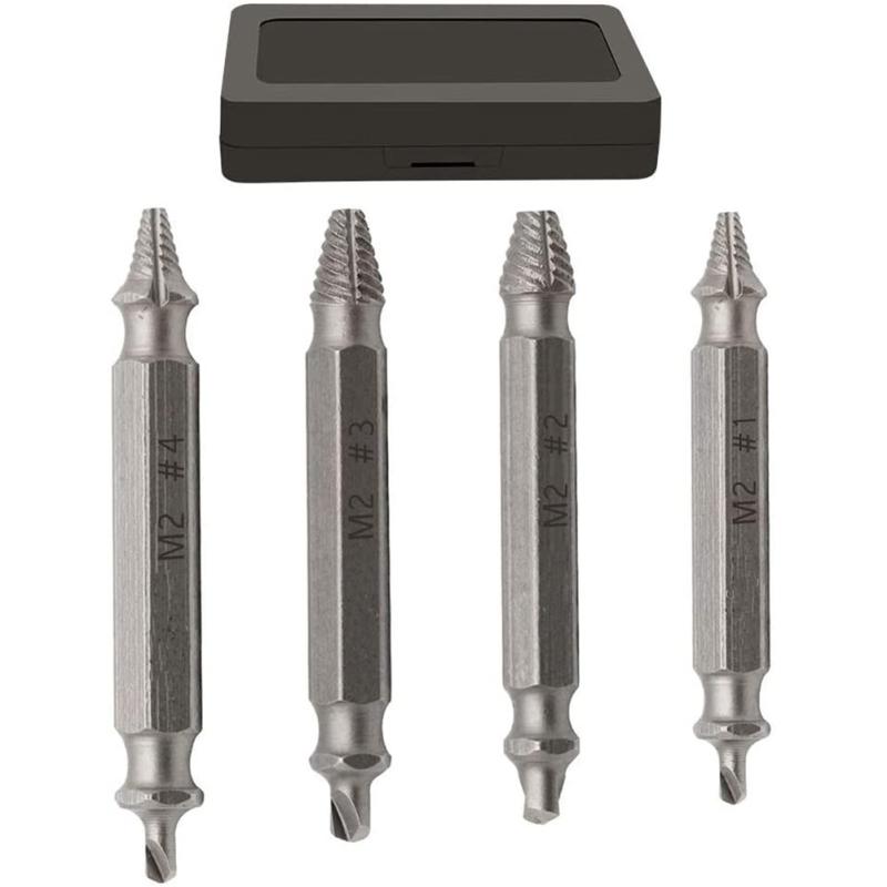 Damaged Screw Extractor Kit and Stripped Screw Extractor Set HassleFree Broken Bolt Extractor and