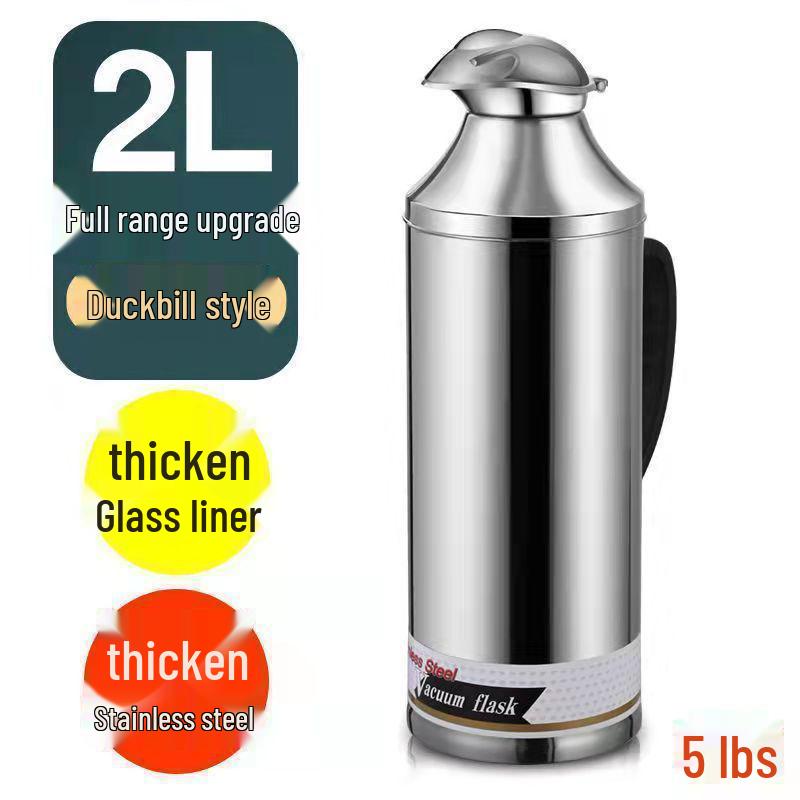 Stainless Steel Insulated Thermos | Large Capacity Hot Water Bottle & Warmer