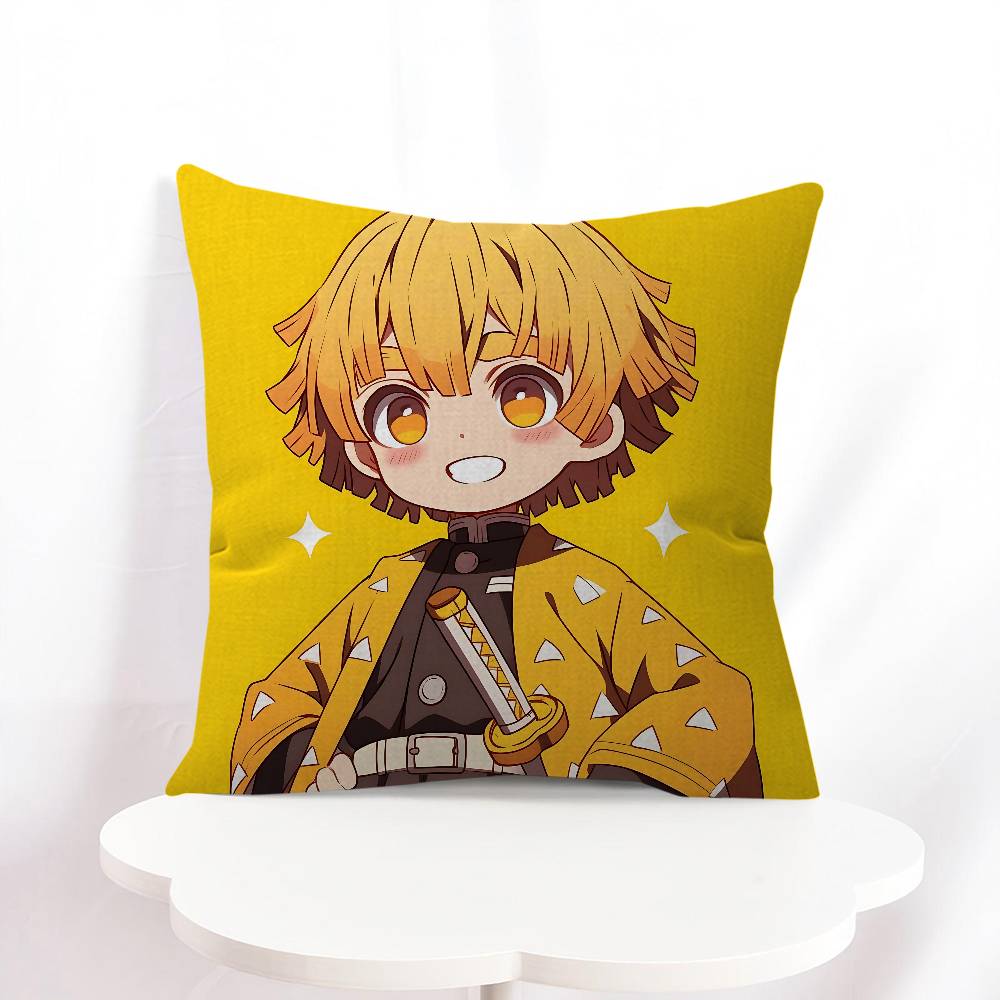 A-Agatsuma Zenitsu Personalized Pillow Cover Kids Bedroom Wild Party Decor Pillowcase Kid Birthday Shower Gift