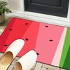 Watermelon Slice Pattern Office Rug Chair Mat, Entryway Carpet, Suitable for Front Door, Bedroom, Living Room, Desk, Holiday Gift