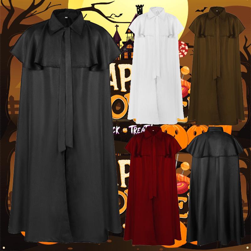 

Grim Reaper Ghost Halloween Costume - Hooded Cape with Cloak for Cosplay Extra Large
