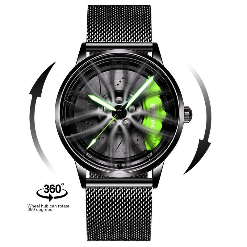 SVJ Wheel Watch Forged Hollow Watch Men's AMG 488 Hydraulic Men's Watch Quartz Watch