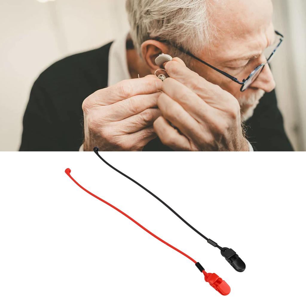 Hearing Aid Clips Beautiful Fashion Silicone Hearing Aid Anti Lost Lanyard Clip Holder Protector for