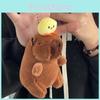 Entzückender Toast Hühnchen Capybara Plüschpuppen Schlüsselanhänger Niedliches 12cm Cartoon Tier