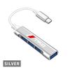 4 Ports USB 3.0 HUB TYPE-C Multi High Data Transmission Car Adapter For Toyota TRD Fortuner Chr Verso Prius Hiace Yaris Trd Corolla